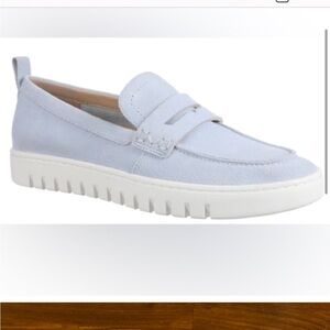 Vionic Powder Blue Suede loafer